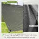 Joramoy 10ft x 10ft Waterproof Hammock Rain Fly,Portable Large Camping Tarp,Premium Lightweight Ripstop Nylon Cover with UV Protection Layer for Camping Hiking Outdoor (300D Od Green, 10ft x 10ft)