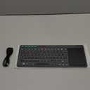 Rii K18 Plus Wireless 3-LED Color Backlit Multimedia Keyboard with Multi-Touch Big Size Trackpad,Rechargable Keyboard for Android TV Box,PC,Smart TV,Xbox,Raspberry Pi, HTPC IPTV,Windows, MacOS