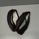 Car Steering Wheel Cover, Anti-Slip, Safety, Soft, Breathable, Heavy Duty, Thick, Full Surround, Sports Style (Black with Red line)