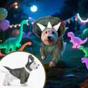 Triceratops Dog Costume Dinosaur Dog Costume Halloween Dino Pet Clothes for Pet Cat Halloween Party Cosplay Events Photo Props, Medium