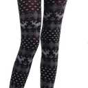 Sahabowi Women Tights, Sheer High Waist Pantyhose, Vintage Control Top Stockings, Sa Siwa12 (Black)