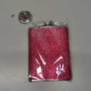 Hip Flask, KIKISML 8Oz Flasks for Liquor Stainless Steel Spirit with Never-Lose Cap and Funnel Leakproof Thin Portable Metal for Camping Outdoor Activitie Wedding Party Gift, Hot Pink