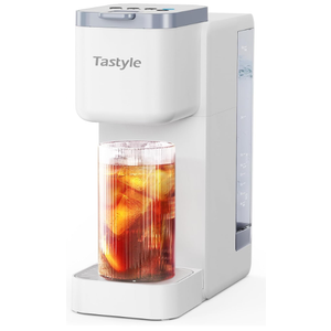 Single Serve Hot & Iced Coffee Maker with Strong Brew, 40oz Removable Reservoir, 6 Brew Sizes, Compatible with K Cup and Grounds, Compact for Home, Office, RV and Dorm, White (2.0 Version) (White)