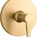 KOHLER Pitch Rite-Temp shower valve trim (167.5 cubic inches, Vibrant Brushed Moderne Brass)