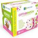 Opthopatch Kids Eye Patches - Fun Girls Design [Series I] - 30 + 10 Bonus Latex Free Hypoallergenic Cotton Adhesive Bandages for Amblyopia and Cross Eye - Reward Chart Poster by Defined Vision