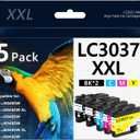 LC3037XXL Ink Cartridges with Super High-Yield Replacement for Brother LC3037 Work for MFC-J5945DW MFC-J5845DW MFC-J5845DWXL MFC-J6545DW MFC-J6545DWXL MFC-J6945DW Printers (5 Pack)