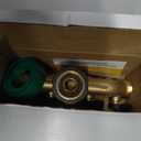 Twinkle Star 4 Way Heavy Duty Brass Garden Hose Splitter, Hose Connector 3/4", Hose Spigot Adapter with 4 Valves