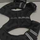 ZELUS Weighted Vest, 6lb/8lb/12lb/16lb/20lb/25lb/30lb Weight Vest with Reflective Stripe for Workout, Strength Training, Running, Fitness, Muscle Building, Weight Loss, Weightlifting, Black(12 lb)