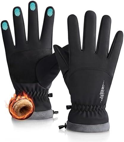 rivmount Winter Waterproof Ski Snow Warm Gloves for Women Men, Windproof Cold Weather Thermal with Touchscreen Fingers, for Running Driving Cycling Hiking Biking Outdoor Sports Daily Work Size S