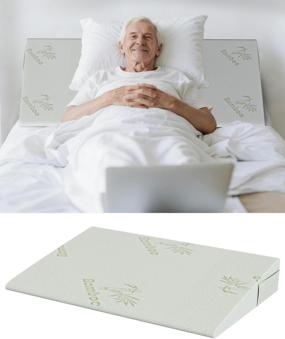 Extra Wide Wedge Pillow for Acid Reflux Relief,Mattress Wedge,Inclined Mattress Elevator,Bed Wedge Pillow for Sleeping,Gerd Snoring,Post Surgery (4" Height,Twin 39"x26"x4"), 4" Height-Twin size