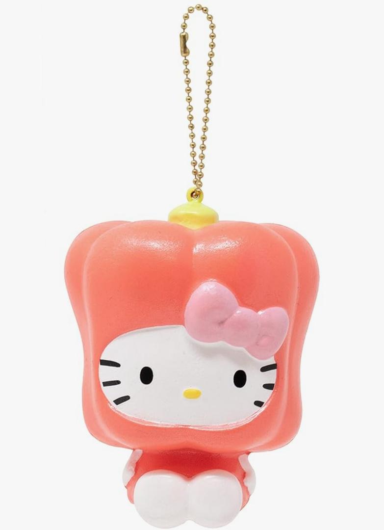 NWT sanrio hello kitty in red pepper Squishy, 5 Pack