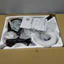 Ohniyou 52 Inch Ceiling Fan No Light, Low Profile Ceiling Fan with Remote and App Control, Flush Mount Ceiling Fan without Light for Bedroom Living Room Covered Patios, Quiet DC Motor, Black