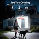 INCX Solar Lights Outdoor Waterproof, 3000 LM 156 LED Motion Sensor Outdoor Lights, 3 Heads Solar Powered Security Flood Light Motion Detected Spotlight for Patio Garage Yard Entryways, 2 Pack Black, 2 Pcs
