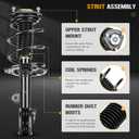 Front Struts Shock Absorber Sway Bar Links Kit Fit for Toyota Rav4 Only 2.4L 2006 2007 2008, for Rav4 Only 2.5L 2009 2010 2011 2012, Replace 172275 172276 K750043, 4Pcs