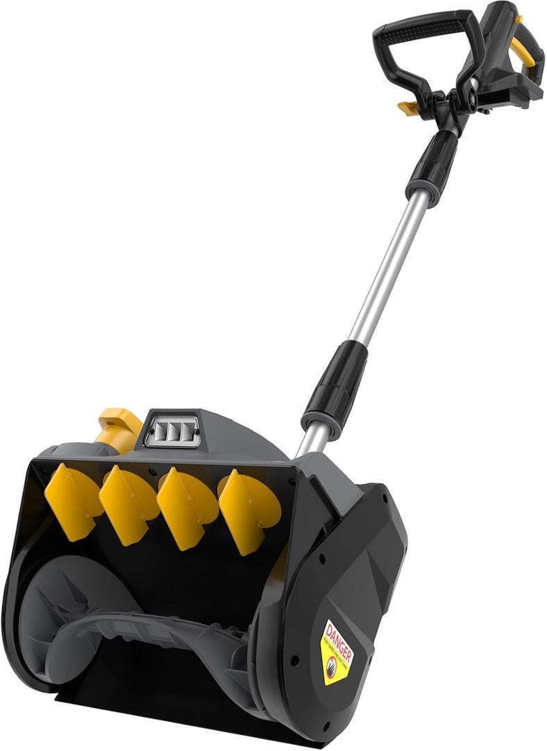 Cordless Snow Shovel, Compatible with Dewalt 20V Max Battery, 12-Inch Cordless Snow Blower with Directional Plate, Adjustable Front Handle, LED Light (Battery and Charger Not Included)