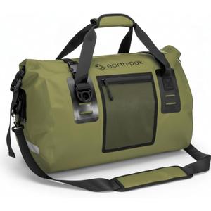Earth Pak Waterproof Duffel Bag - Heavy Duty Motorcycle Dry Bag with Large Storage Space Perfect for Traveling, Camping, Kayaking, Fishing & Canoeing Bag 50L/70L/90L/120L Sizes (Green)