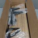 Wallniture Arras Floating Shelves for Wall, 17"x6" Wall Bookshelves & Storage Shelves Living Room Decor, Bedroom, Home Office Organization Burnt Finish Set of 6