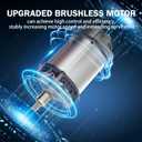 NANWEI Cordless Reciprocating Saw,Brushless Motor 3500RPM Variable Speed,Compatible with Makta 18V Batteries,Tool-Free Blade Change, LED Light,4 Blades For Wood/Metal/PVC Cutting (Tool Only)