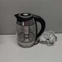 Chefman Electric Kettle with Temperature Control, 5 Presets LED Indicator Lights, Removable Tea Infuser, Glass Tea Kettle & Hot Water Boiler, 360 Swivel Base, BPA Free, Stainless Steel, 1.8 Liters