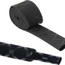 Heat Shrink Tubing, Heat Shrink Wrap Tube Sleeve for Fishing Rods Grip Handle with Non Slip and Insulation Black (Diameter 35mm, Length 39in)