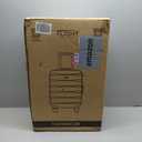 Flight Knight 24x16x10 Expandable Carry On Suitcase Hard side TSA Lock USB C Lightweight Luggage Silent Double Spinner Wheels Maximum Overhead Carry-On Bag For Virgin South West Approved Black/Tan