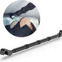 Car Clothes Hanger Bar, Expandable Vehicle Clothing Rack Hanger Rod with Heavy Duty Metal and Rubber Grips, Great for Travel or Garment Cloths