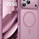 TOCOL for Phone 17 Pro Case, Full Camera Protection, Built-in Magnetic Ring, Compatible with Magsafe Charger, Drop Protection, Translucent Matte Phone Case for Phone 17 Pro 6.3 inch (Lilac Purple)