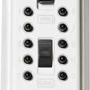 Kidde AccessPoint 001413 KeySafe Original Slimline Push Button Combination Permanent Key Lock Box, 2-Key, White