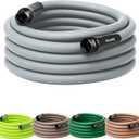 Flexzilla Colors Garden Hose 5/8 in. x 50 ft., Lightweight All-Weather Water Hose, Durable and Flexible, Leak-Free Connections, Slate Gray
