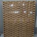 GREENSTELL Laundry Hamper with Lid, 90L Clothes Hamper with 2 Removable Liner Bags & 2 Mesh Laundry Bags, Handwoven Synthetic Rattan Laundry Basket for Clothes, Toys in Bathroom, Bedroom Natural