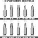 2 x 33pc Screw Extractor Set Easy Out Bolt Extractor Kit & Screwdriver Bits HSS Stripped Screw Extractor 2-in-1Damaged Screw Extractor Kit, 2 Extension Bit Holders, Socket Adapter