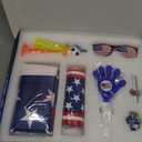 Soccer Fan Gear Set for 2026 World Tournament, Soccer Party Favors Kit with Flag,Scarf, Face Paint, Clapper, Horn&Glasses,Supporter Accessories for Game Day, Sports Event, Gift