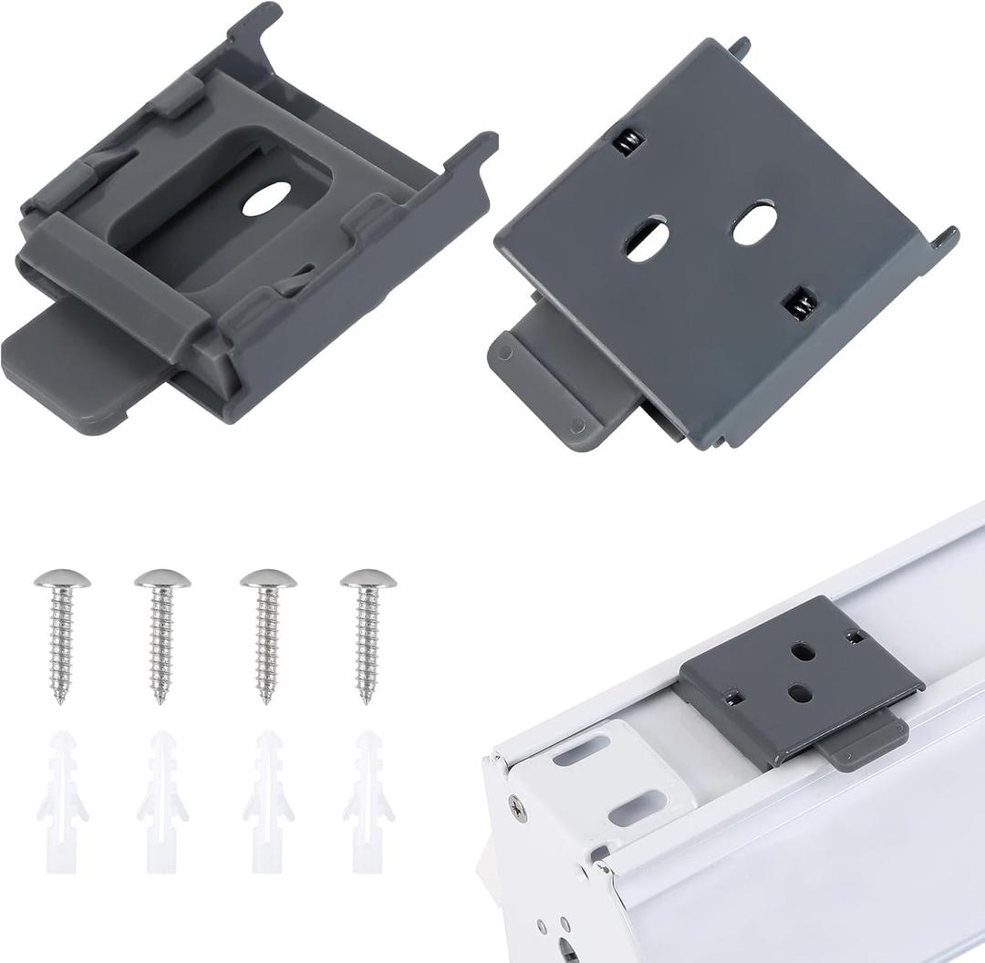 Metal Mounting Brackets Roller Blind Buckles Universal Replacement for Roller Shade (Grey)