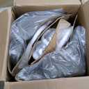 VECELO Bar Stools Set of 2, Adjustable Barstools, Counter Height Stools with Back and Arm, Kitchen Island Stools, Swivel PU Leather Chairs for Pub, Dining Room, Modern Style, Dark Grey