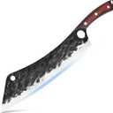 XYJ 12 Inch Long BBQ Knife Set Full Tang Brisket Turkey Meat Chopping Slicing Knife Razor Sharp Stainless Steel Blade Non-stick Effort Saving Finger Control Chef Knives With Whetstone