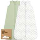 2-Pack Baby Sleep Sacks, Zipper Wearable Blanket - 0.5TOG Organic Cotton,Lightweight,Soft Cozy Toddler Sleeping Sack 12-24 months,Easy to Wear Large Newborn Transition Swaddles Sleepsacks  (Roarsome, L)