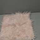 Kevin Textile Valentine's Day Decorative New Luxury Series Merino Style Fur Throw Pillow Case Cushion Cover Pillow Covers for Bed/Couch, 1 Pc, 18" x 18", Millennial White