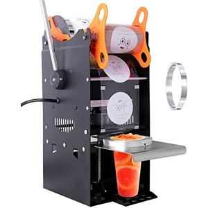 JIAWANSHUN Manual Cup Sealing Machine Electric Cup Sealer for Bubble Boba Milk Tea Cup Sealer for Height 170mm φ90mm/95mm Plastic and Paper Cup (110V) JIAWANSHUN Manual Cup Sealing Machine Electric Cup Sealer for Bubble Boba Milk Tea Cup Sealer for Height 170mm φ90mm/95mm Plastic and Paper Cup (110V)