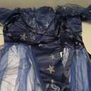 A-Line Elegant Prom Formal Evening Dress Off Shoulder Short Sleeve Floor Length, US 4 