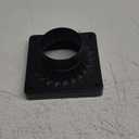 Emliviar Pier Mount Base, Cast Aluminum 3" Pier Mount Adapter in Black Finish, 20069 BK (Medium)