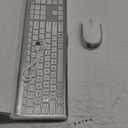 Wireless Keyboard and Mouse Combo, Ultra Slim, Rechargeable, Dual-Mode (Bluetooth + USB), for Windows/Mac OS (White and Silver)