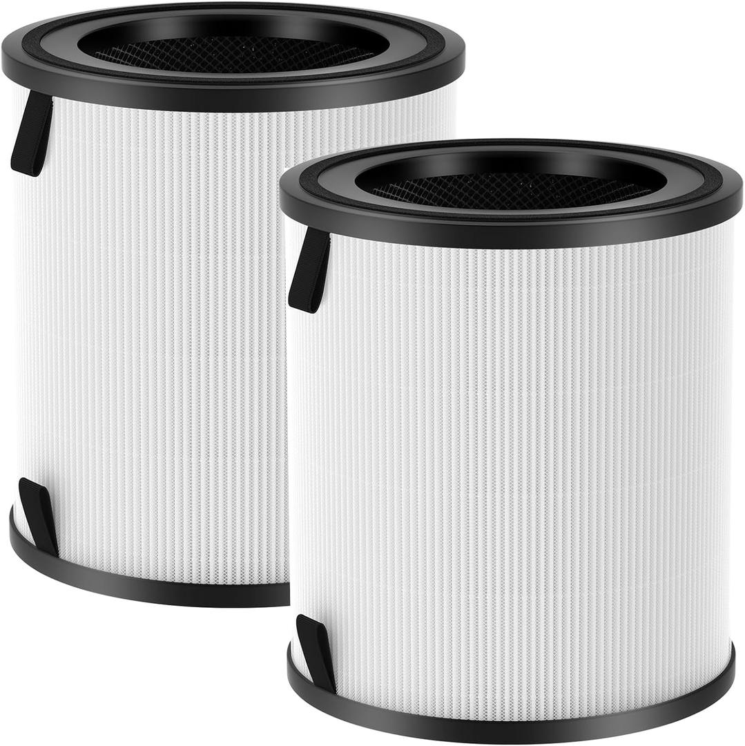 2 Pack LV-H133 Replacement Filter Compatible with LEVOIT LV-H133 Air Purifier, Multi-layer Main Filter, Part No. LV-H133-RF