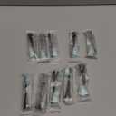 Replacement Toothbrush Heads Compatible with AquaSonic Black Series Vibe Series Electric Toothbrush, Curved Shape Design Planted with Nylon Bristle (Black)