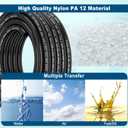 35FT 1/2 DOT Air Line SAE J844 PA12 Nylon Air Hose with Cutter 1/2 OD Pneumatic Tubing DOT Approved 1/2 Air Brake Hose for Air Suspension Kit Truck Trailer Brake System & Fluid Transfer 11m