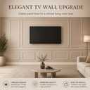 Pangda DIY Peel and Stick Wall Moulding Kit TV Molding Panels, Victorian | Wall Molding Kit Pre Made Accent Wainscoting Panel for Interior Living Room TV Home Decorations