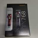 TCMKY Hair Clippers for Men Professional Clippers for Men Cordless&Corded Barber Clippers for Hair Cutting & Grooming. Rechargeable Hair Trimmer Kit for Household (Red)
