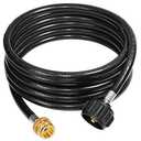 DOZYANT 15 Feet Propane Adapter Hose 1 lb to 20 lb Converter Replacement for QCC1 / Type1 Tank Connects 1 LB Bulk Portable Appliance to 20 lb Propane Tank