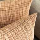 Kevin Textile Outdoor Waterproof Throw Pillow Covers 14x24 Inch Pack of 2 Woven Faux Linen Farmhouse Decorative Water Resistant Lumbar Cushion Covers for Tent Patio Garden Couch Sofa Beige