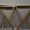 Table Legs Table Legs Dining Table, Industrial Modern, Home Bench Table Legs, with Screws End Industrial Table Desk Set of 2, DIY Iron Bench Legs (Color : Gold, Size : 40 * 90cm/16 * 36in)