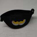 Small Storage Basket for Nursery, Owl Storage Basket, Woven Rope Cotton Storage, Baby Blanket 0rganizer with Ears Handles, Animal Blanket Towel Decor Gifts Cat Dog Bins, 8.2" D x 4.7" H IN (Black)